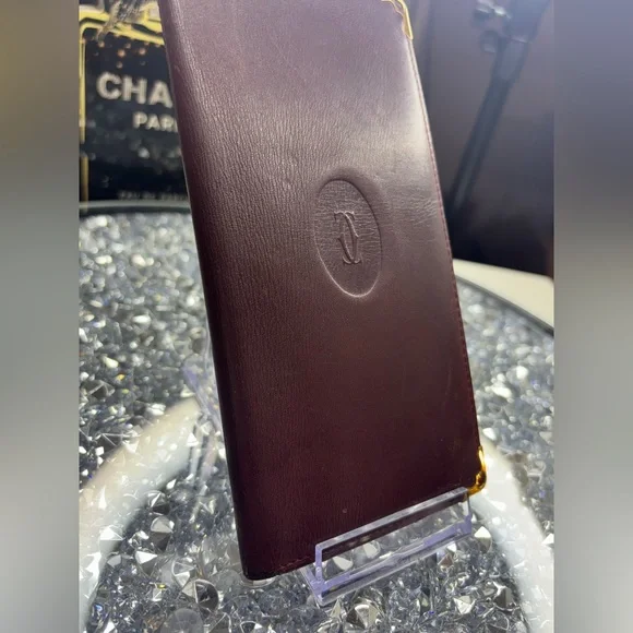 Cartier vintage Must de Cartier bifold wallet in burgundy EUC - Picture 3 of 12